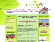Tablet Screenshot of natubat.fr